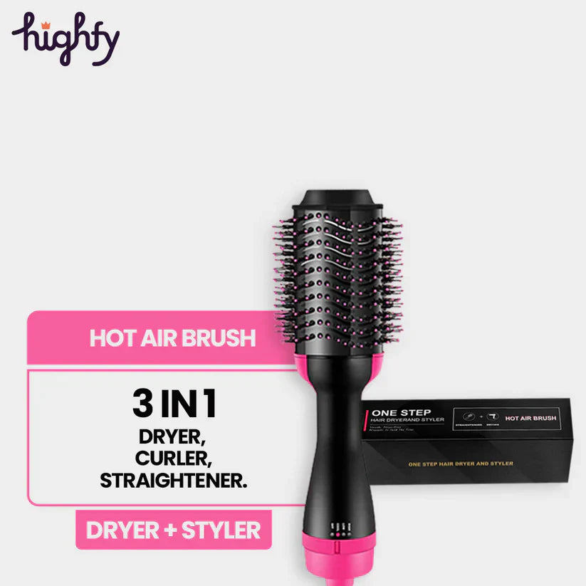 One Step Hot Air Brush (Dryer + Styler) 3 In One