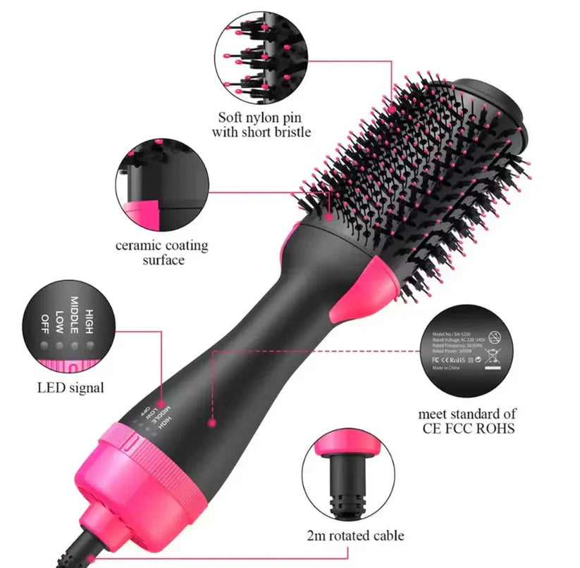 One Step Hot Air Brush (Dryer + Styler) 3 In One