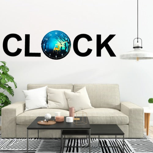 3d Wooden Alphabetic Clock With Esthetic Dial | Best Quality Alphabetic Design Clock For Home Decor | Home Decor Clock 30 Inch