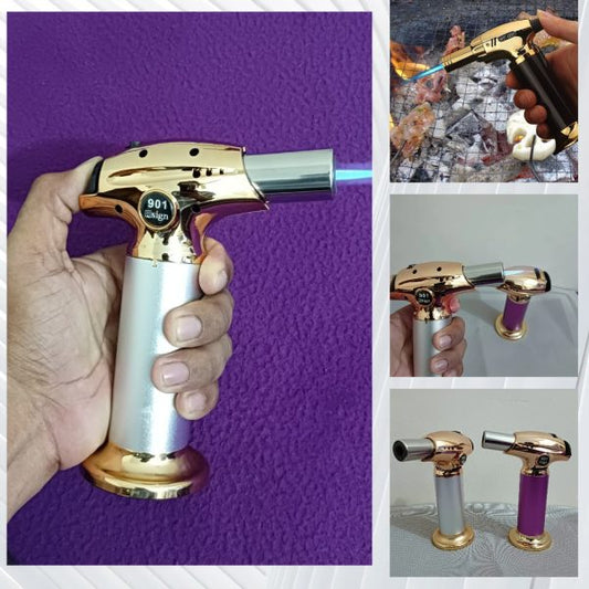 High Quality Torch Lighter For Cigar Kitchen Culinary Gas Refillable Bbq Torch Lighter Stylish And Windproof Jet Flame